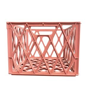 Vinyl Record LP 12" 33 RPM‎ DJ Album Storage Crate Plastic PINK Stackable